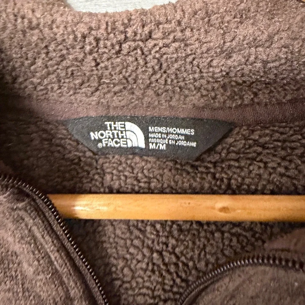 The‎ North Face Gordon Lyons Mens Brown Heather Quarter Zip Fleece Pullover M